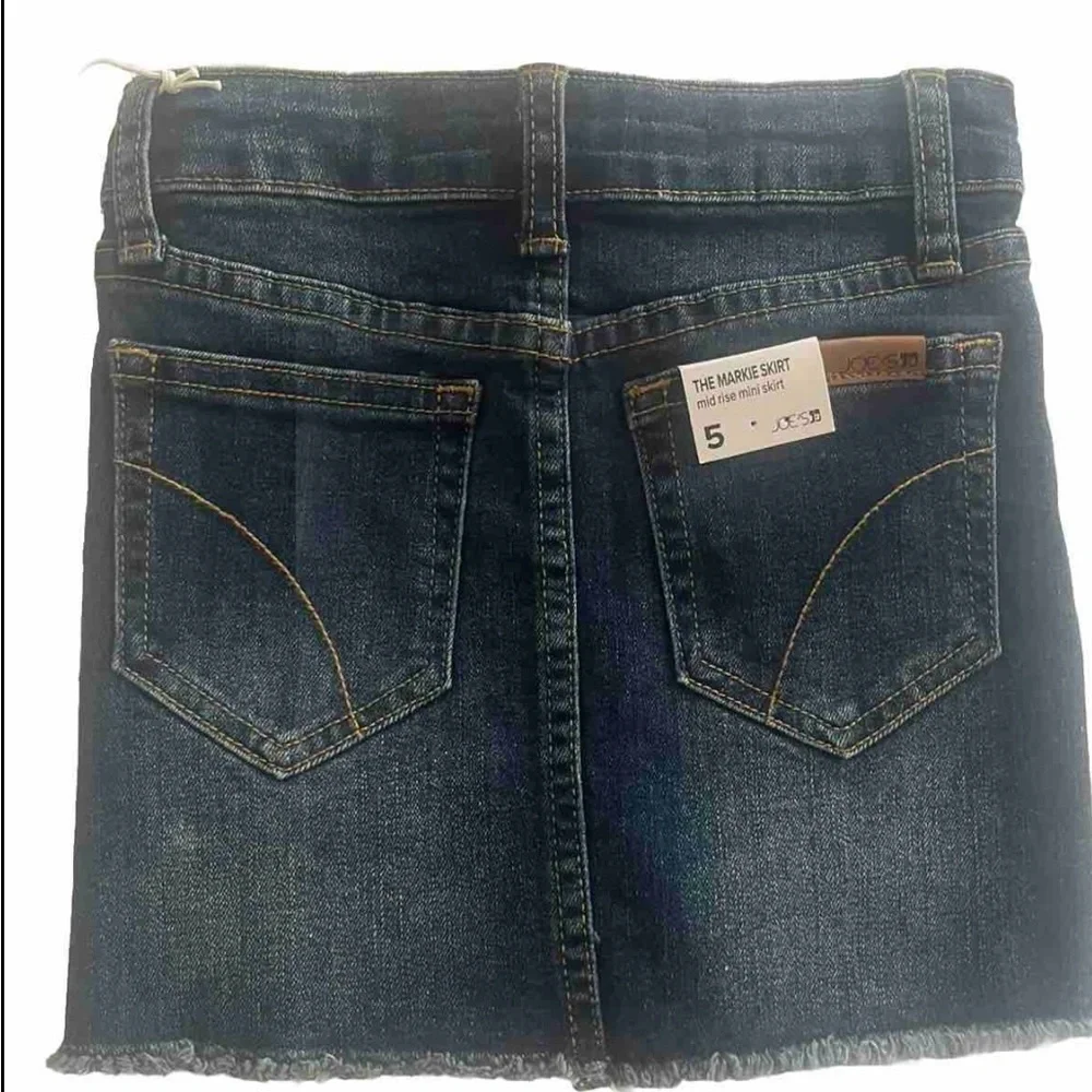 JOES Jeans Kids‎ size 5 blue denim mid rise distressed mini skirt NWT